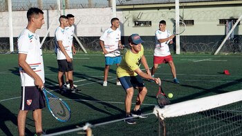 La clínica del Peque en el penal de San Martín. Una tarde irrepetible para los detenidos-rugbiers alojados allí.