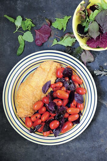 Mero en harina de maíz