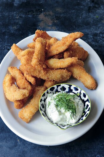 Frituras de lenguado con mayonesa