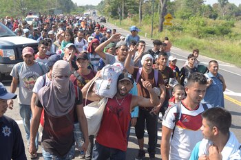 Las caravanas migrantes buscan llegar