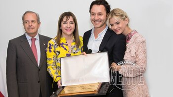 Benjamín recibió una placa dorada