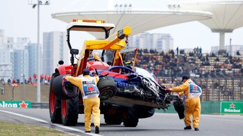 Así retiraban el monoplaza de