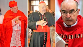 Los cardenales Raymond Burke, Angelo