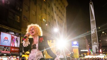 Nacha Guevara dio un show