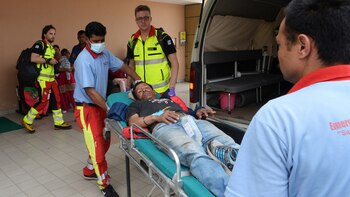 Tres personas resultaron heridas (AFP)