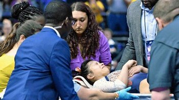 La gimnasta rompió el silencio