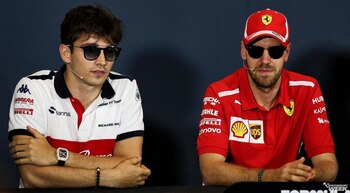 Los pilotos protagonizaron un curioso