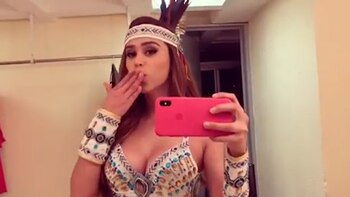 La presentadora compartió con sus seguidores el atuendo para la obra (Foto: Instagram)