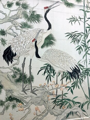 Un delicado motivo japonés le