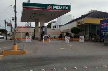 Estación de servicio en Tampico.