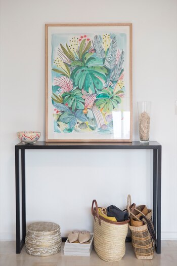 En el recibidor, un cuadro