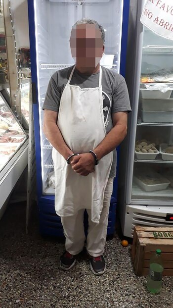 Uno de los vendedores detenidos