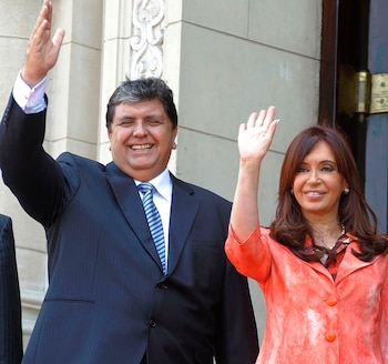 García en 2010 con Cristina
