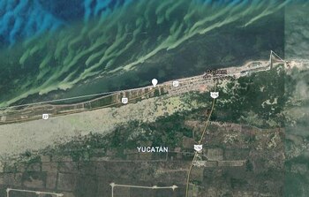 La playa Dzilam Bravo, Yucatán