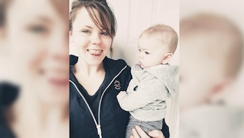 La pareja casada está enfocada