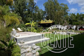 El jardín de Xanadú, con un escenario al fondo. Foto: Julio César Ruiz/GENTE