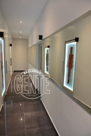 El pasillo de los camarines de Xanadú. Foto: Julio César Ruiz/GENTE