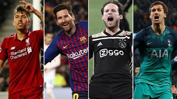 Liverpool, Barcelona, Ajax y Tottenham