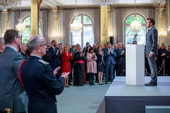 Emmanuel Macron (Christophe Petit Tesson/Pool