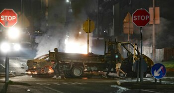 Escenas de destrucción en Irlanda