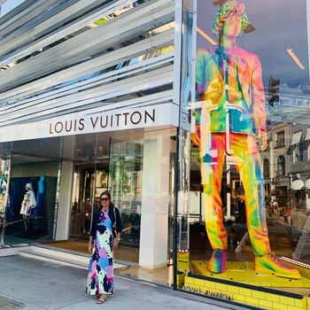 Susana Milano en la tienda