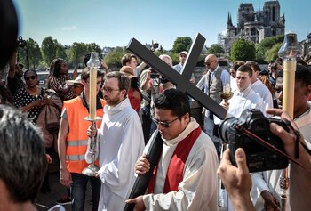 (Photo by STEPHANE DE SAKUTIN