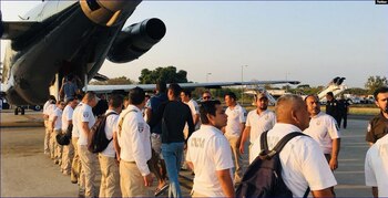 Cubanos que permanecían en México