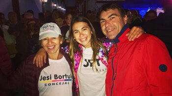 Moriggia junto a su hija