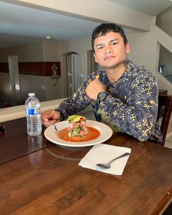 El “Chino” sigue una estricta