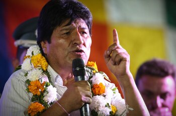 Evo Morales participó en un