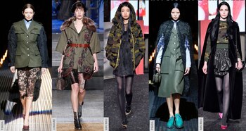 El estilo militar para una