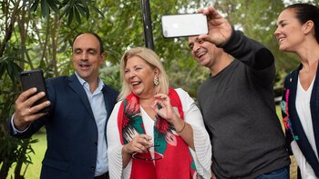 Elisa Carrió de campaña con