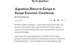 El artículo en The New