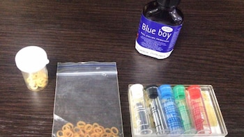 Los cauchos eran impregnados de