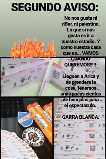 Las entradas para el encuentro de las que disponen los violentos del “Cacique”