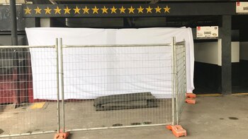 Los murales en la tribuna Arica fueron cubiertos para evitar vandalismo de los fanáticos de River