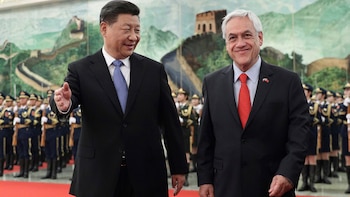 Sebastian Piñera junto a Xi