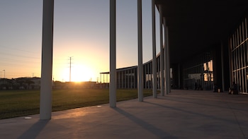 Una vista del atardecer desde