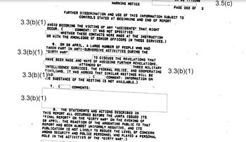 La CIA informaba que miembros