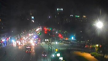 Cerca de las 19 comenzaron