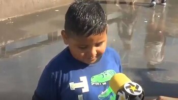 El niño de Nuevo León conmovió a las redes sociales (Foto: Multimedios)