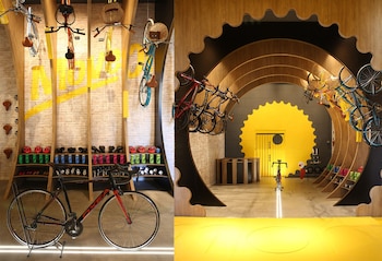 La bicicletería del estudio BTTA Conti,