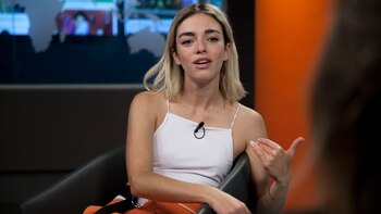 Belén Chavanne en los estudios