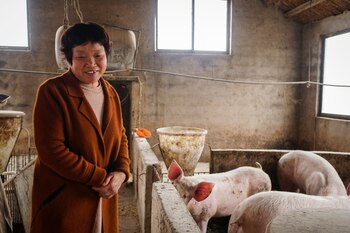 En el poblado de Hejiage