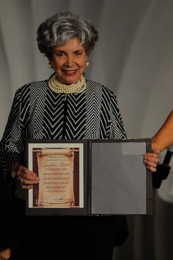 La actriz, Evangelina Elizondo, fue