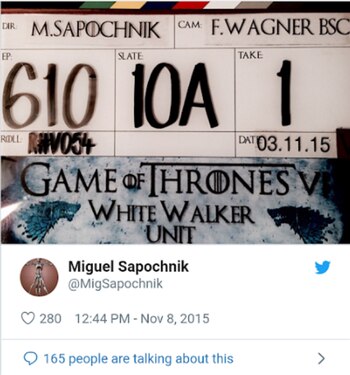 Filmación de unos de los