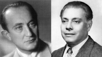 Castellanos junto a György Mantell,