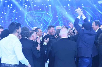 Toda la emoción de Tinelli