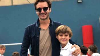 Benjamín Vicuña junto a Bautista.