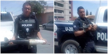 La mujer entregó un misil